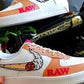 Raw Air Force 1 Hand paint Custom Sneaker
