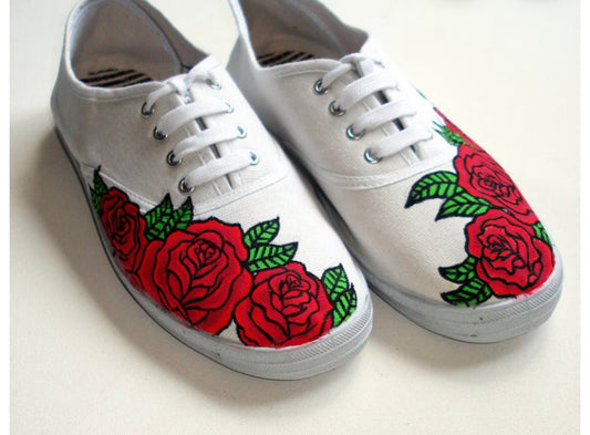 Rose Designed Sneakers