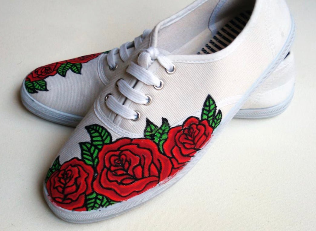 Rose Designed Sneakers
